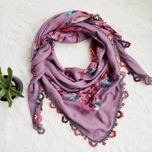 Exotic Handmade Needle Lace Scarf